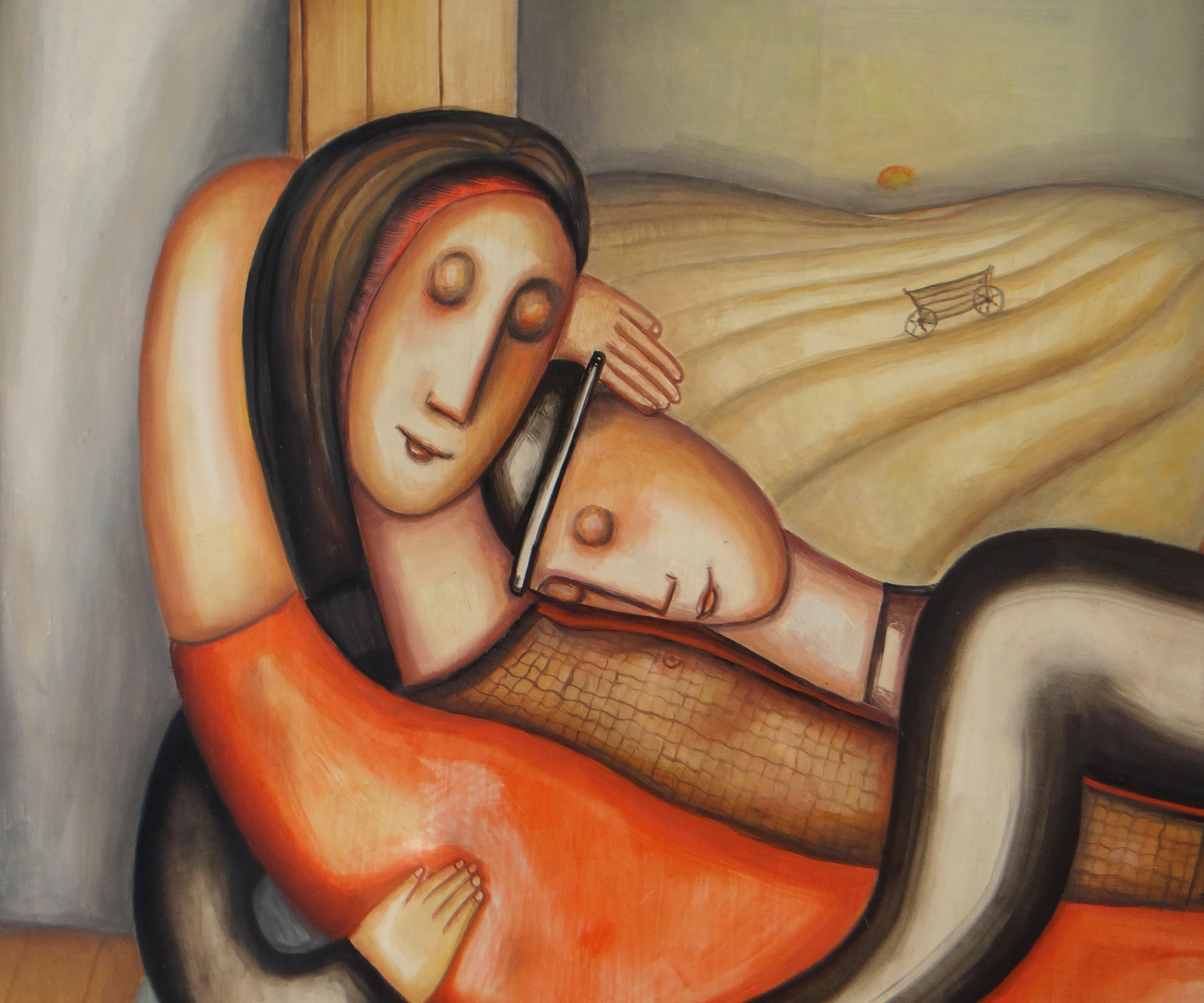 Tendres Murmures de nos Matins - Contemporary Painting by Sylvain Legrand