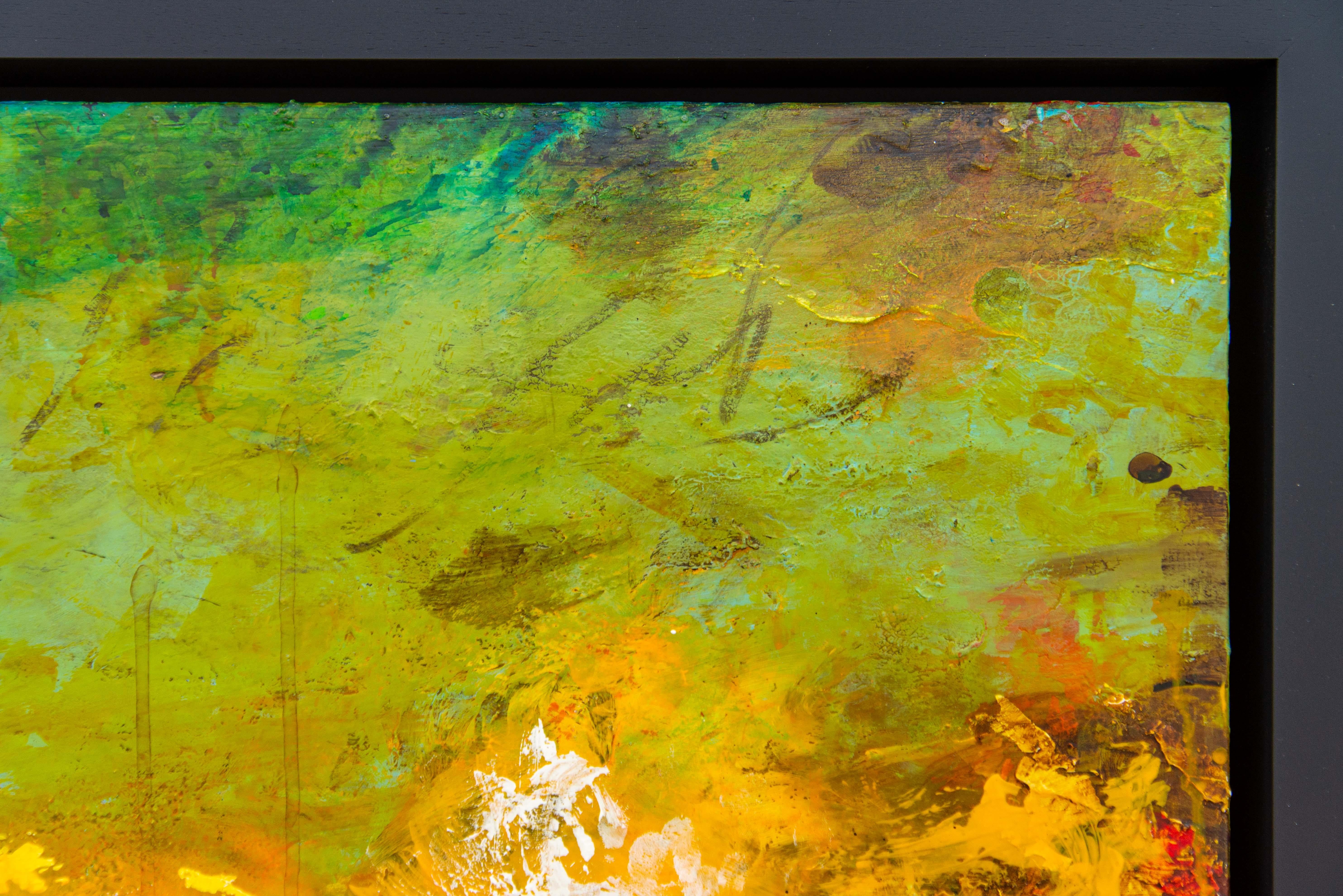 #Land - large, vibrant, bold, impressionist, landscape, acrylic on panel For Sale 6