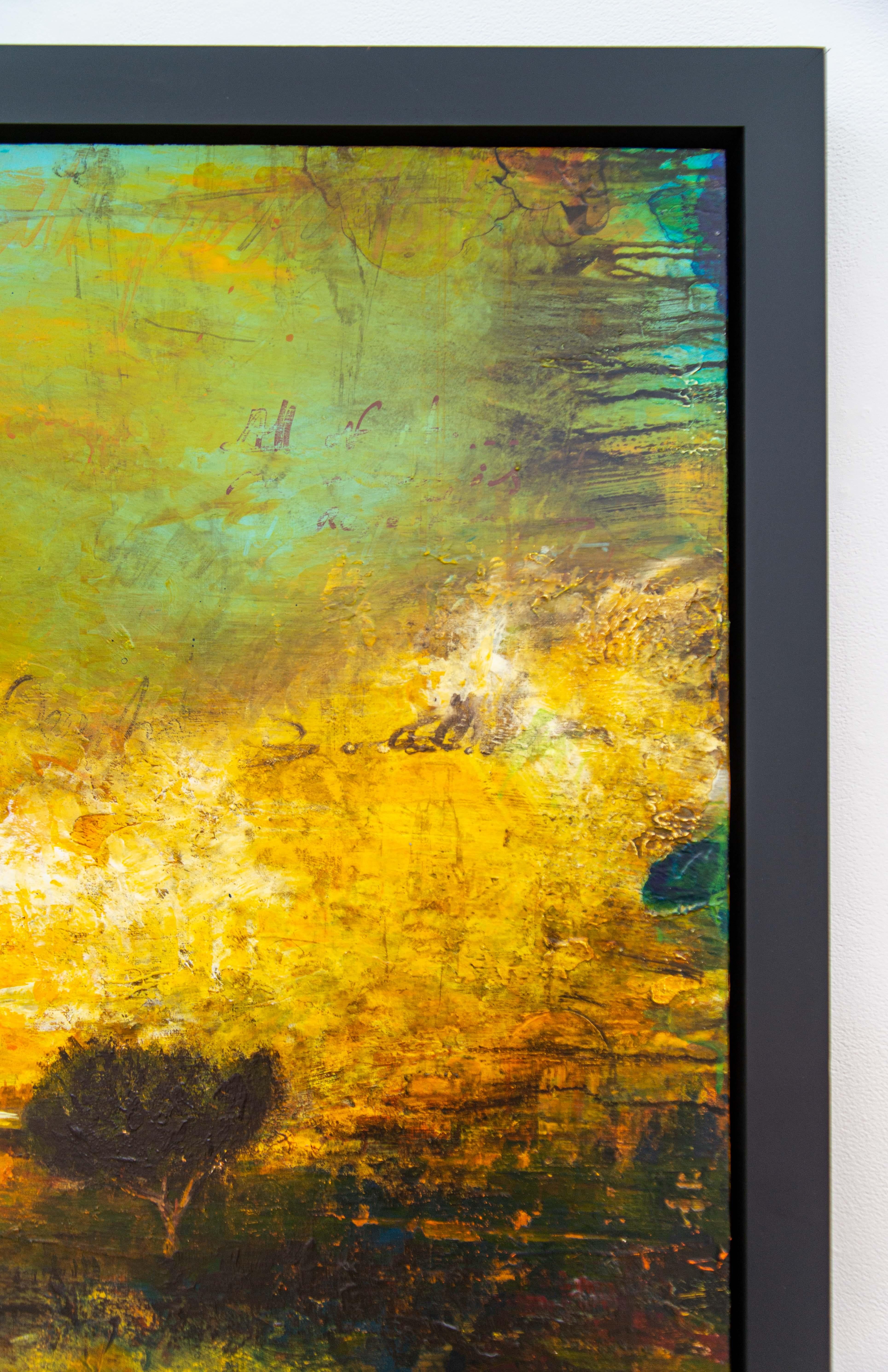 Este... - vibrante, audaz, impresionista, paisaje, acrílico sobre panel en venta 1
