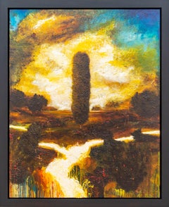 Tuscan Morning I - Paesaggio italiano audace e impressionista