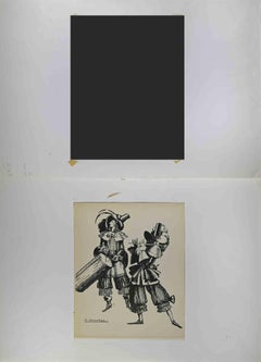 The Musicians – Holzschnittdruck von Sylvain Sauvage – frühes 20. Jahrhundert