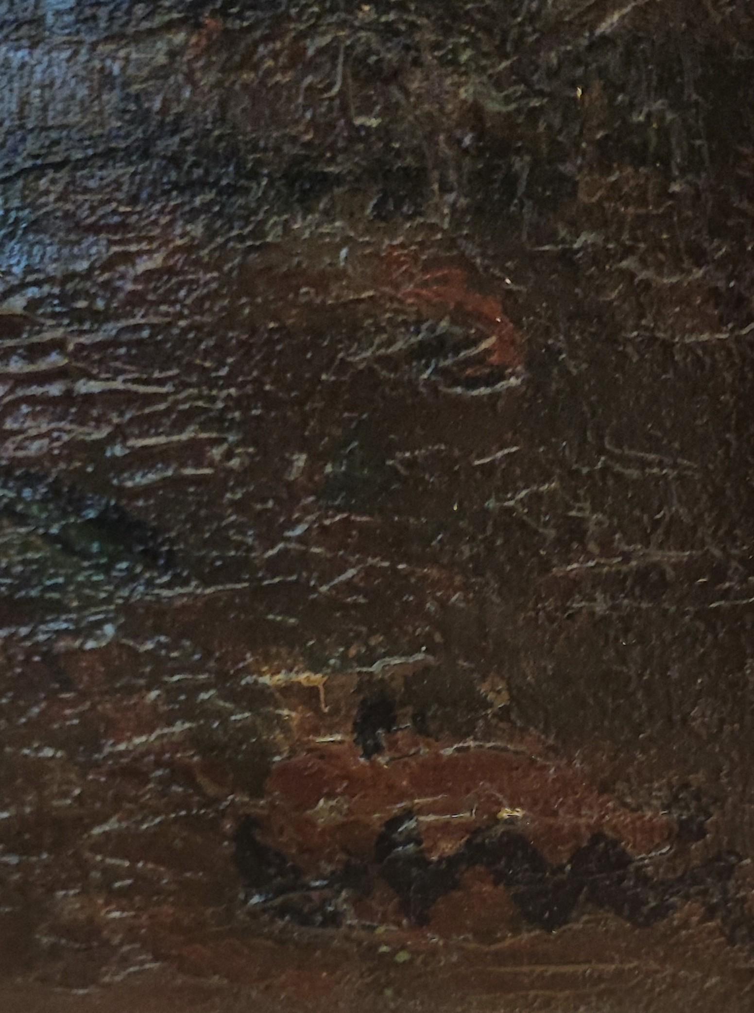 Boat- und Fischerei-Objekte (Schwarz), Landscape Painting, von Sylvain Vigny