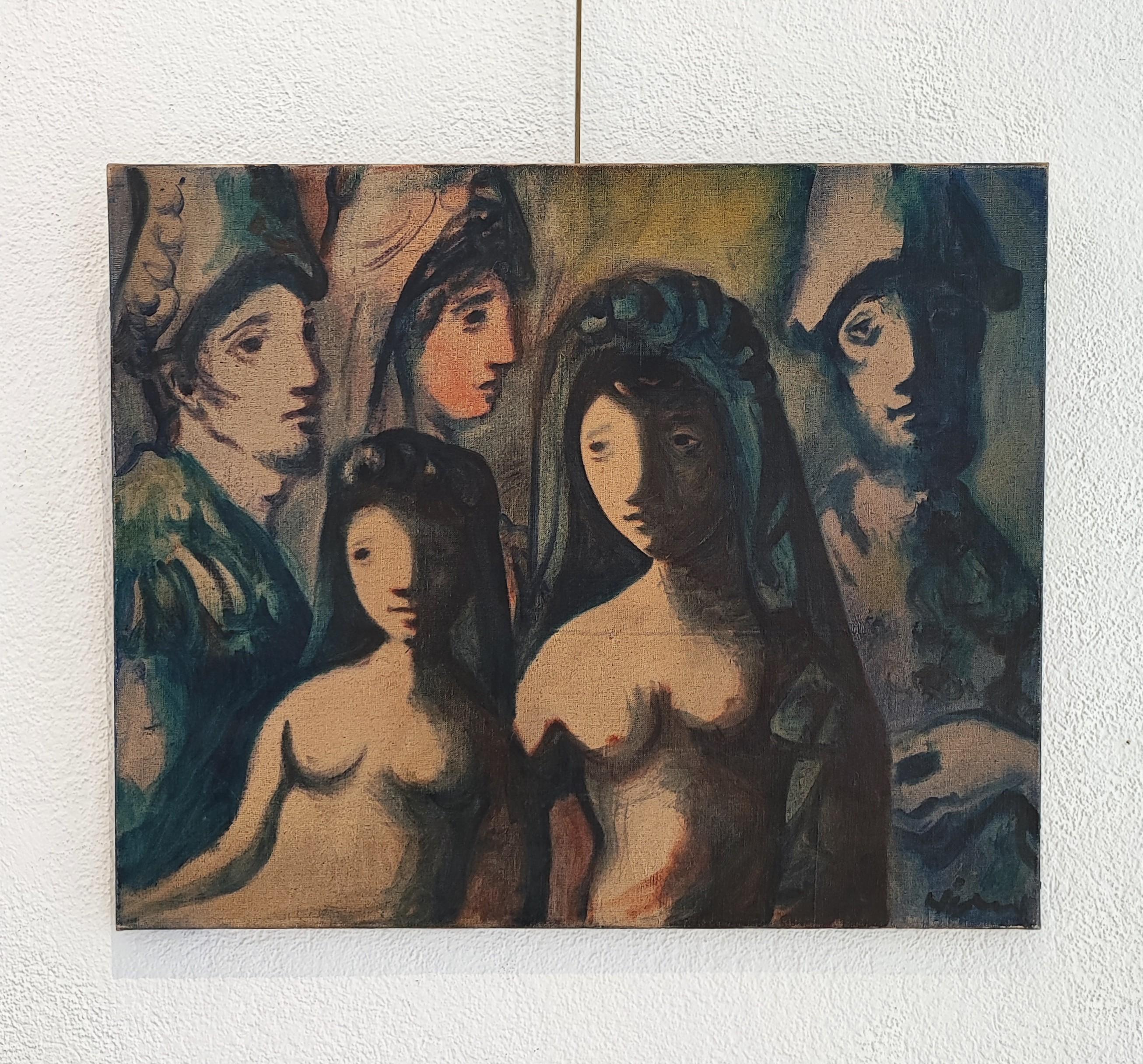 Zeichen – Painting von Sylvain Vigny