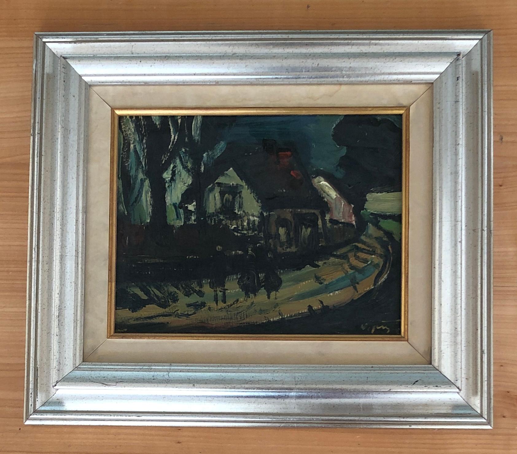 Abendlicher Spaziergang – Painting von Sylvain Vigny