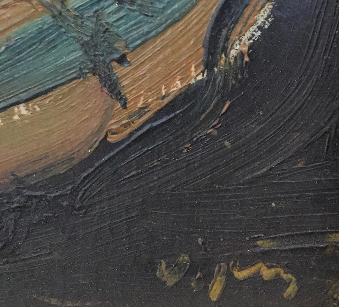 Abendlicher Spaziergang (Französische Schule), Painting, von Sylvain Vigny