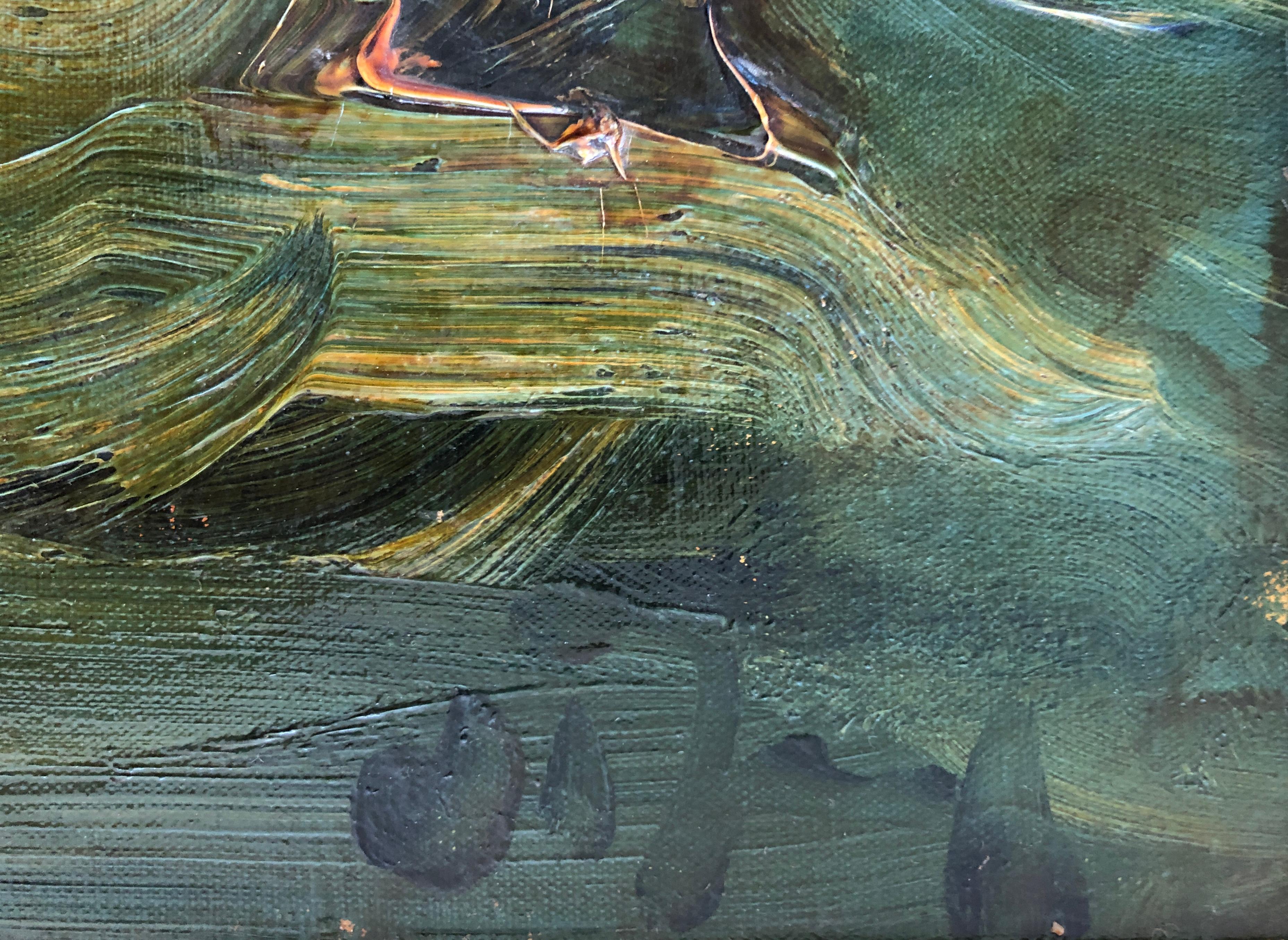 Gesicht (Französische Schule), Painting, von Sylvain Vigny