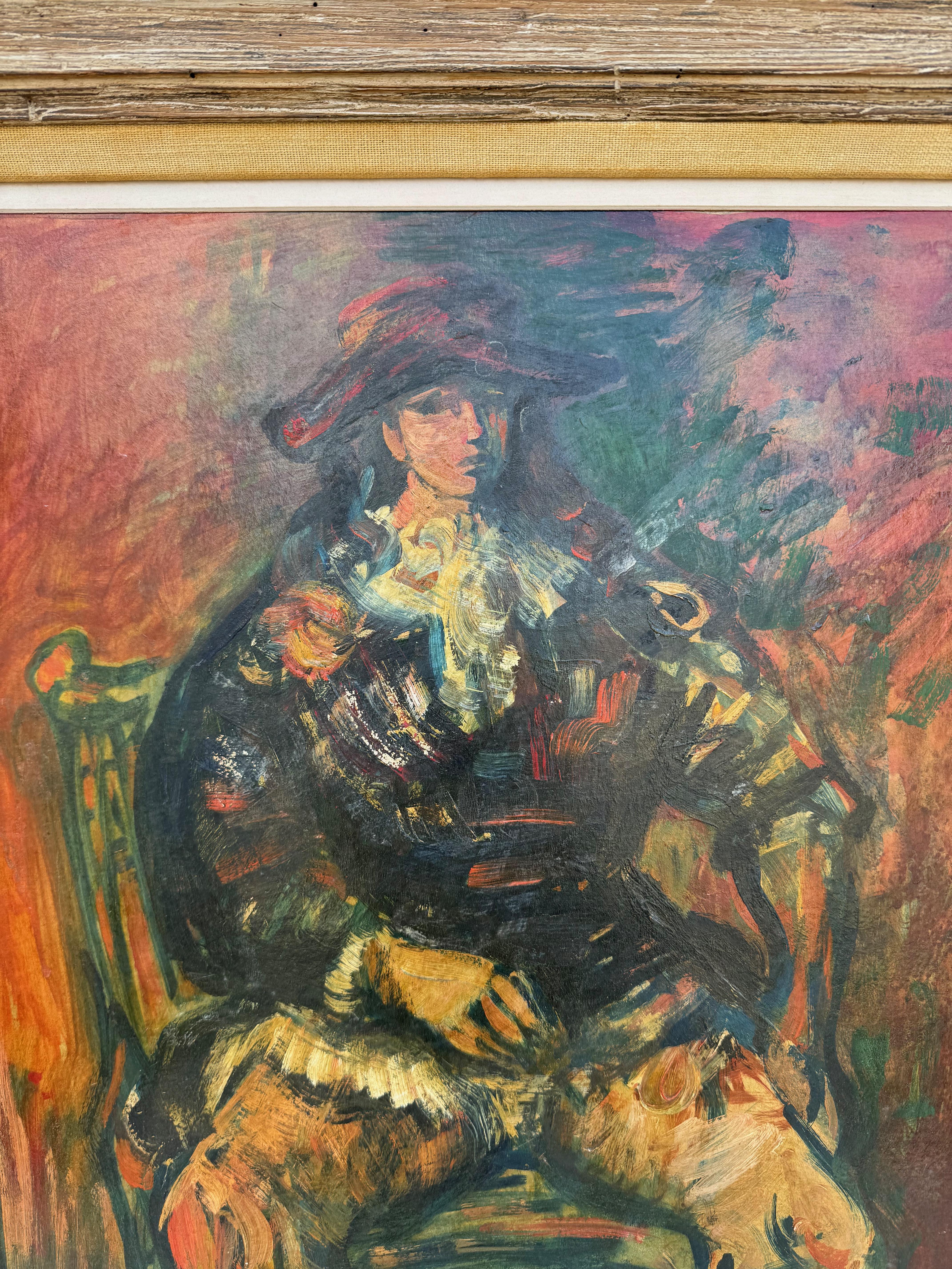 Portrait Of A Man - Painting by Sylvain Vigny