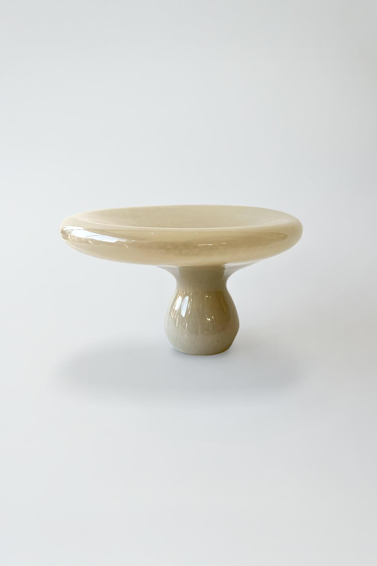 Blown Glass.
32 x 31 x 20 cm  Colour: Cream
