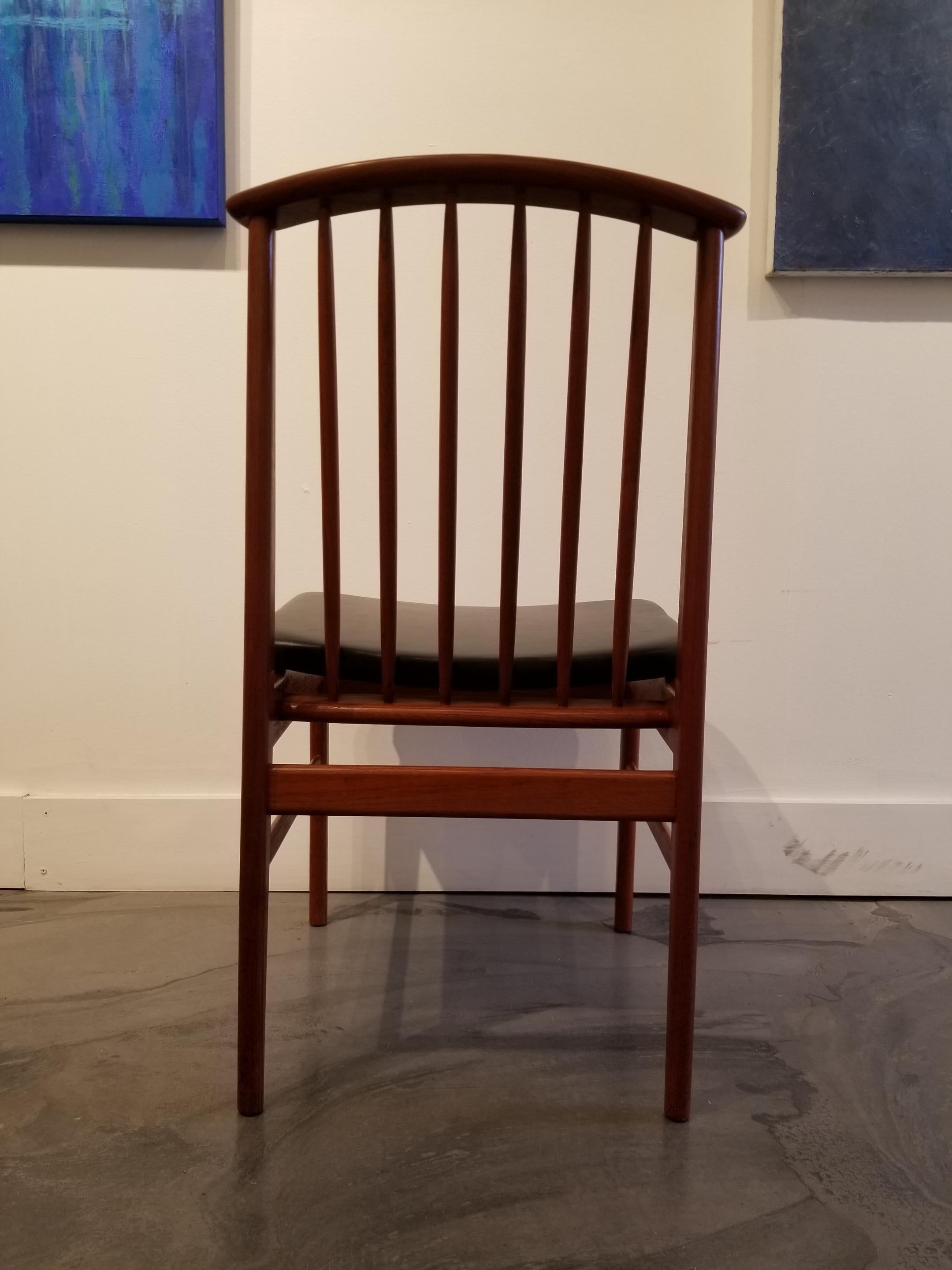 Teak Dining Chairs by Sylve Stenquist for DUX  In Good Condition In Fulton, CA