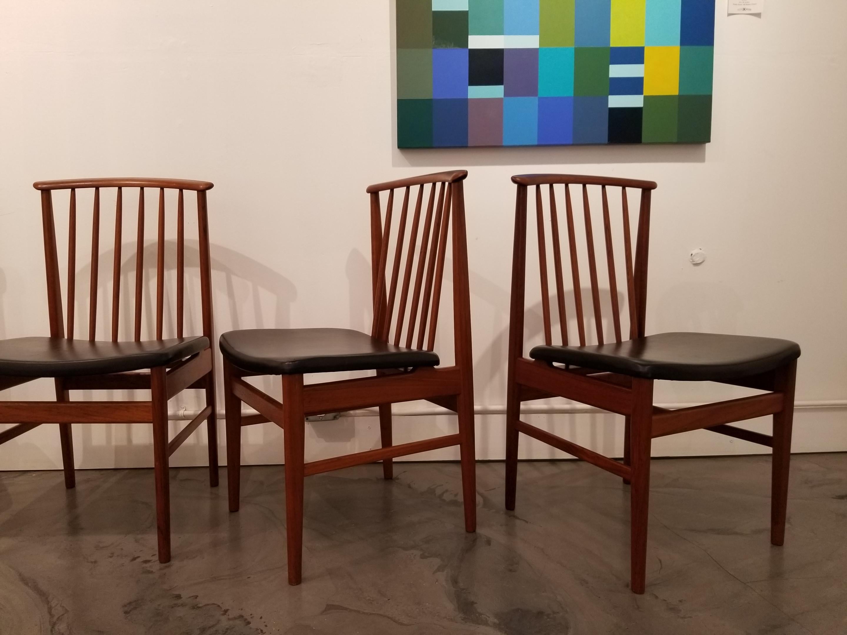 Teak Dining Chairs by Sylve Stenquist for DUX  2