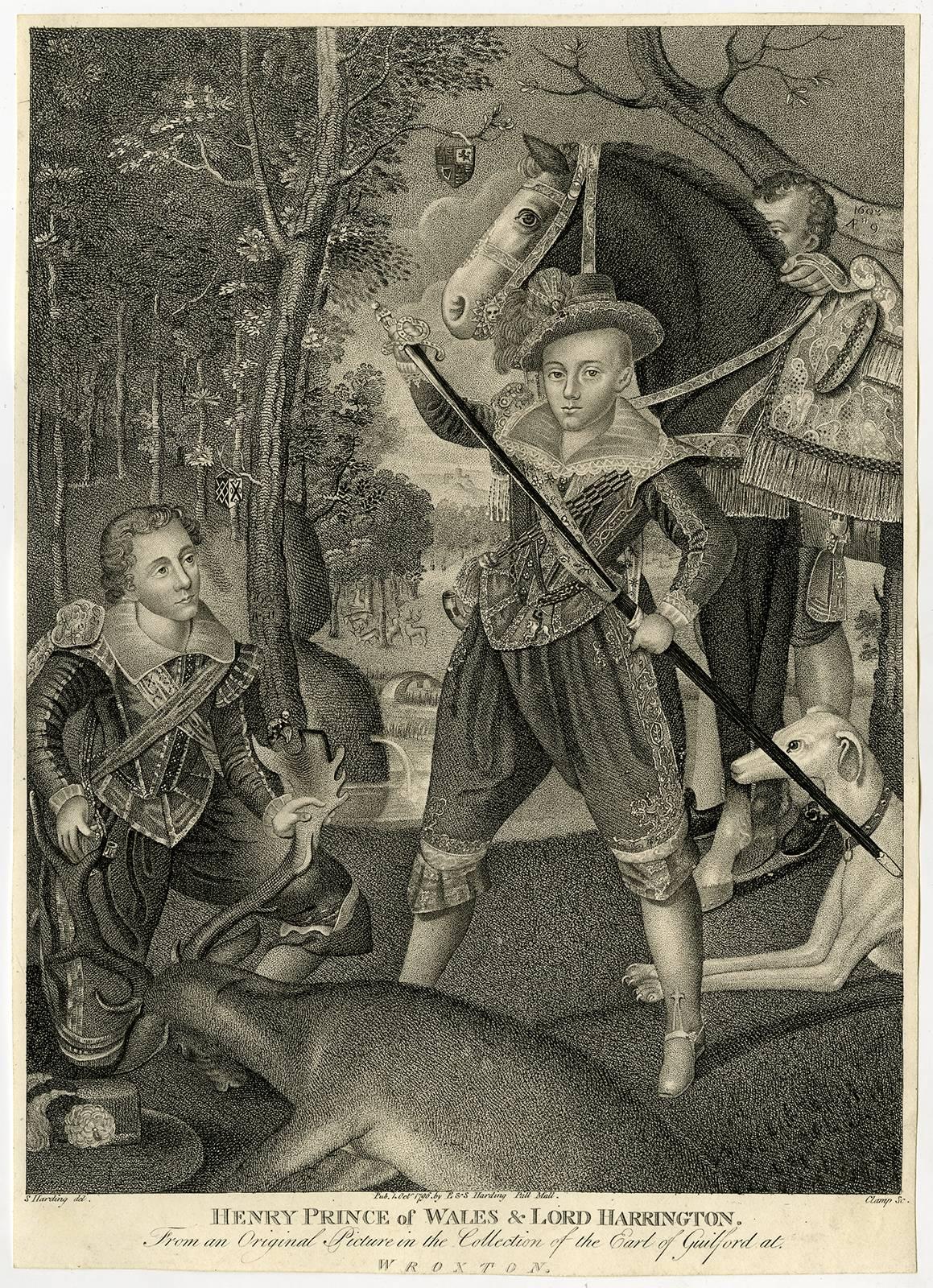 Sylvester Harding Figurative Print - Henry prince of Wales & Lord Harrington.