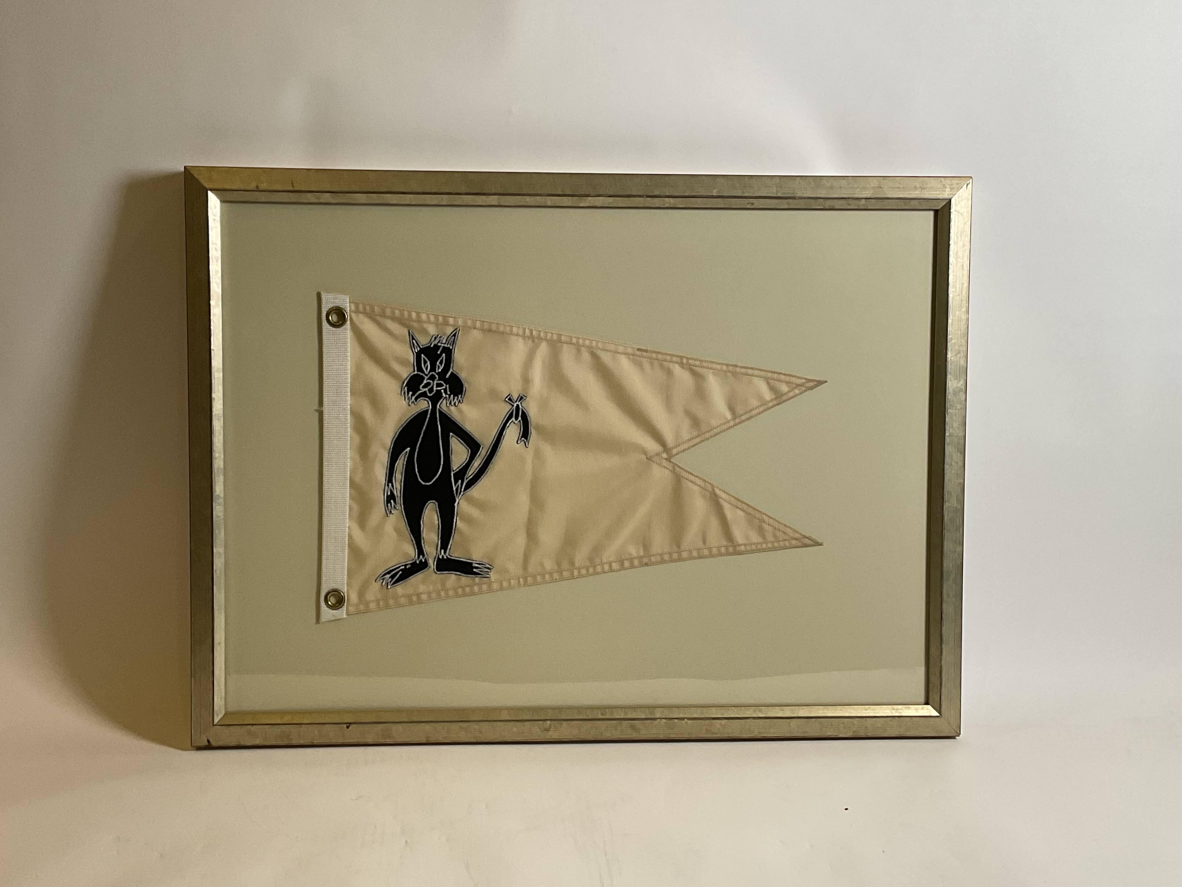 Sylvester the Boat Flag In Good Condition For Sale In Norwell, MA