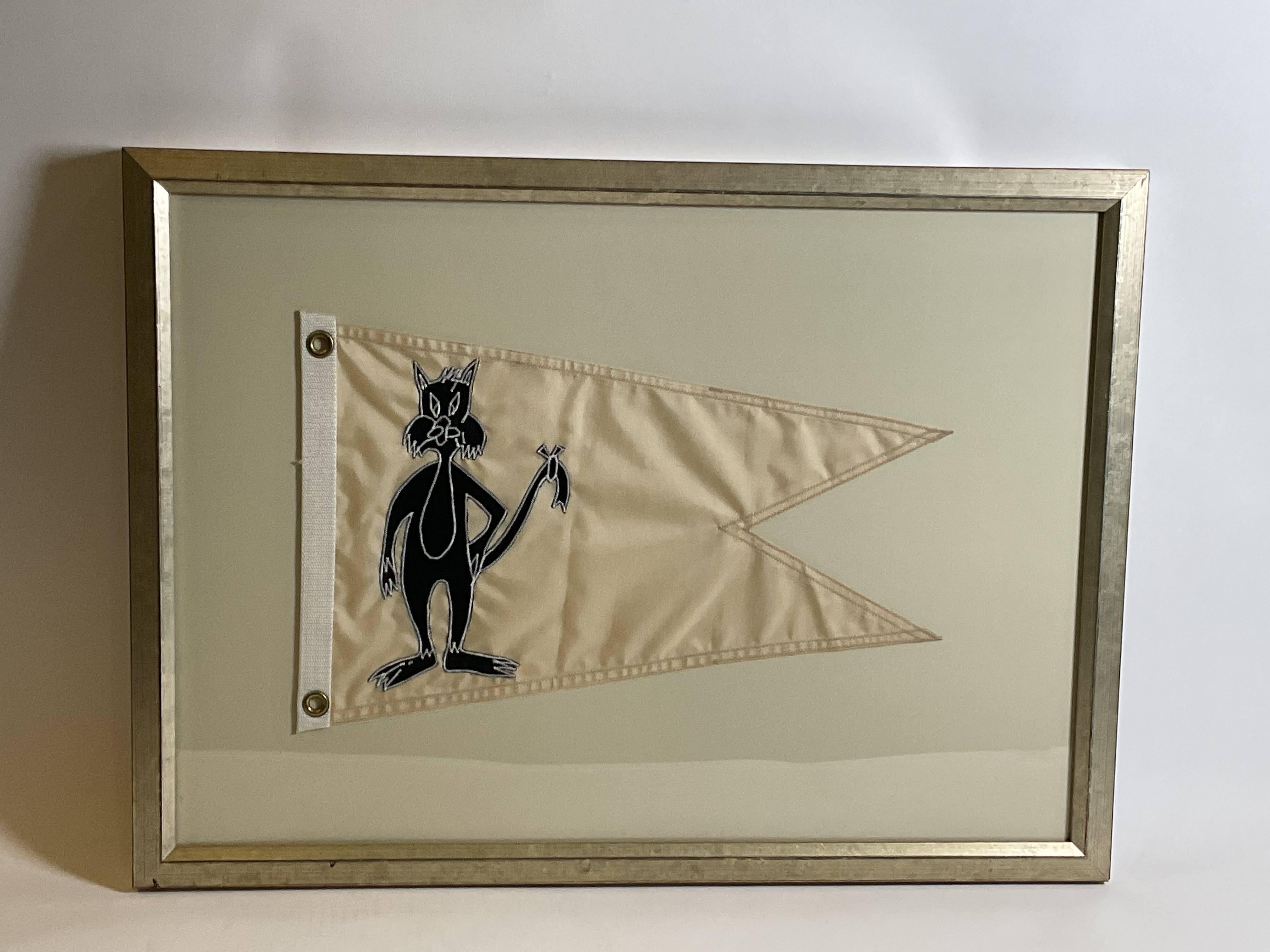 Mid-20th Century Sylvester the Boat Flag For Sale