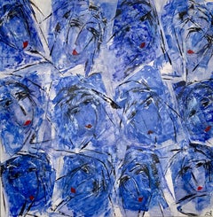 Art contemporain français de Sylvia Brotons - Blue Indigo