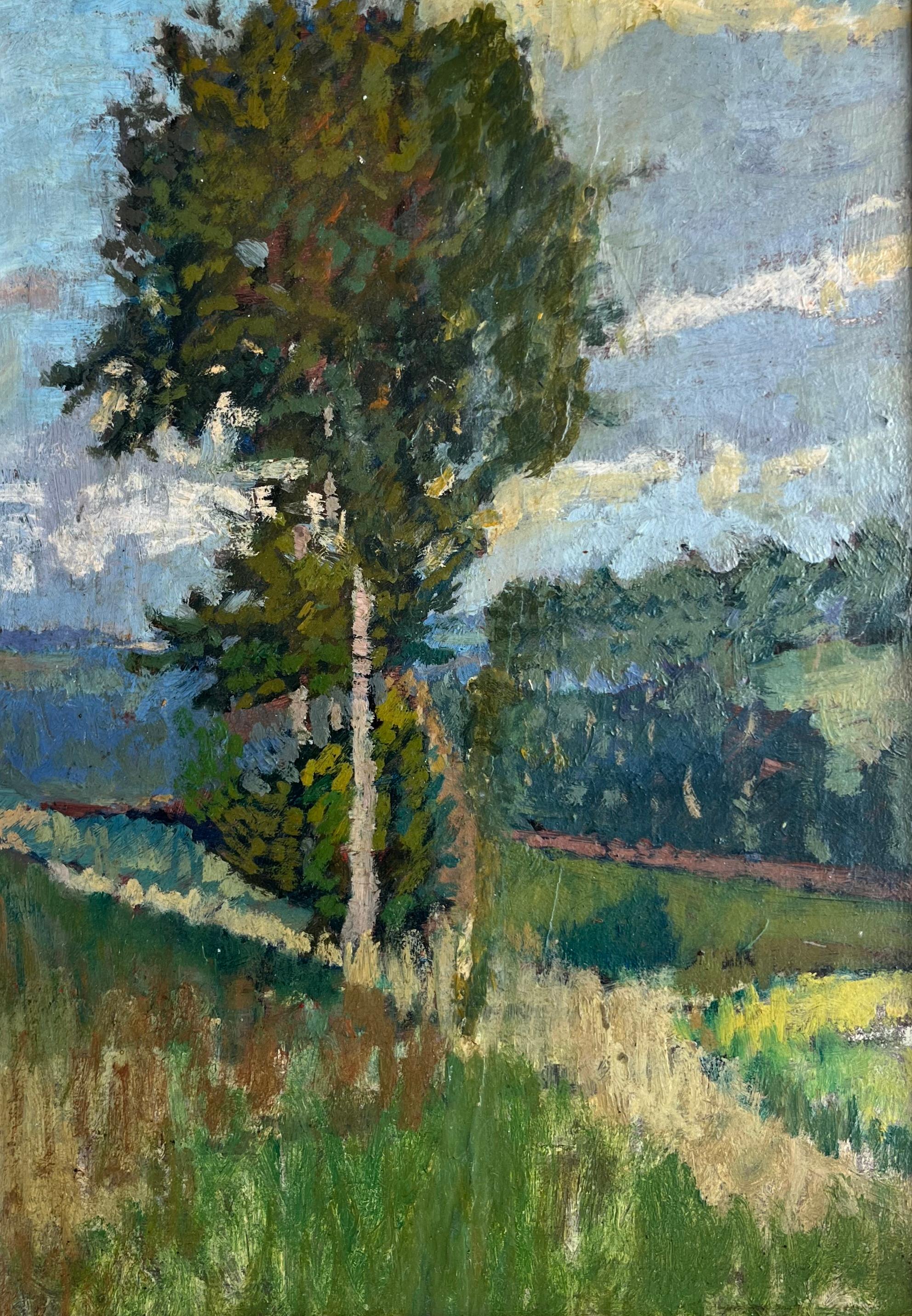 Impressionniste britannique, élève de Sickert, artiste féminine, peinture à l'huile - Impressionnisme Painting par Sylvia Gosse