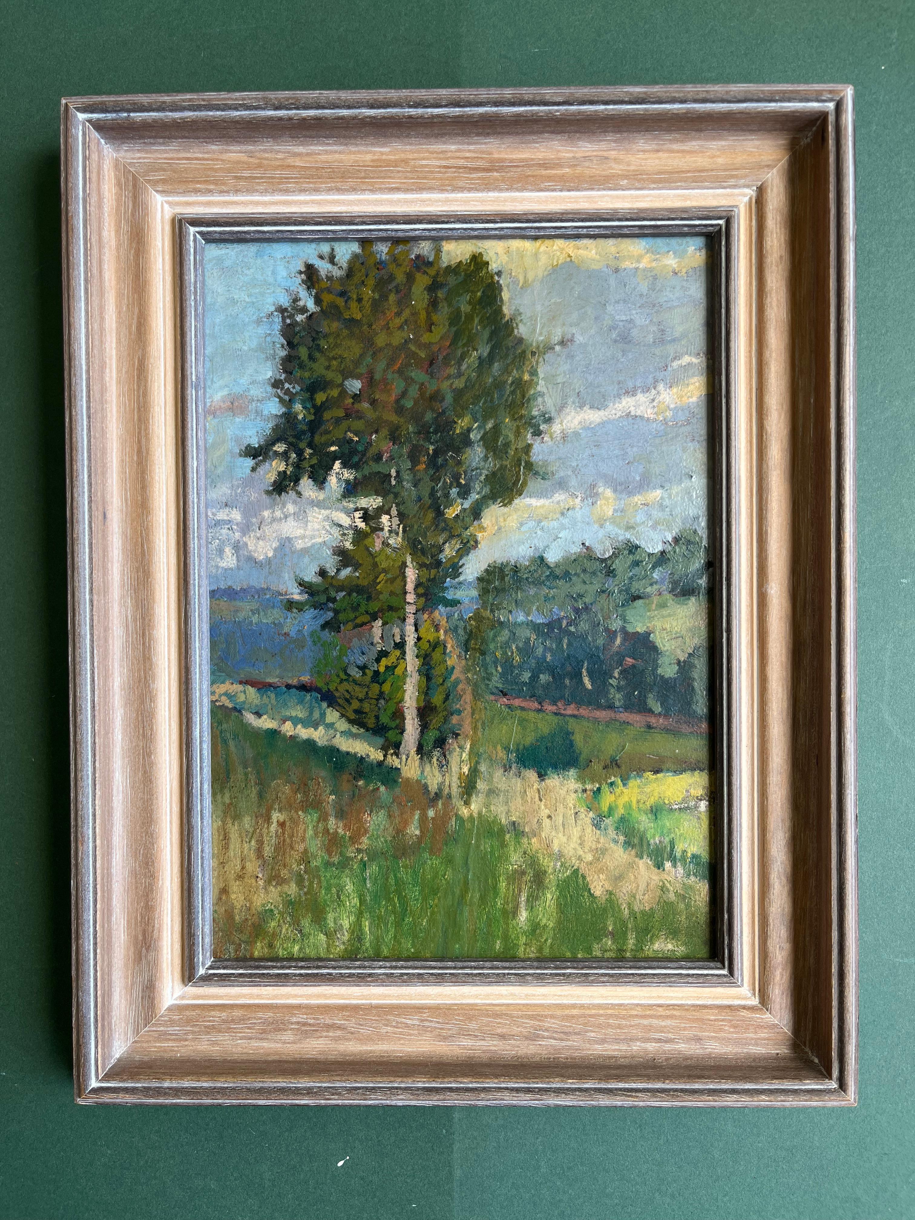 Impressionniste britannique, élève de Sickert, artiste féminine, peinture à l'huile en vente 2
