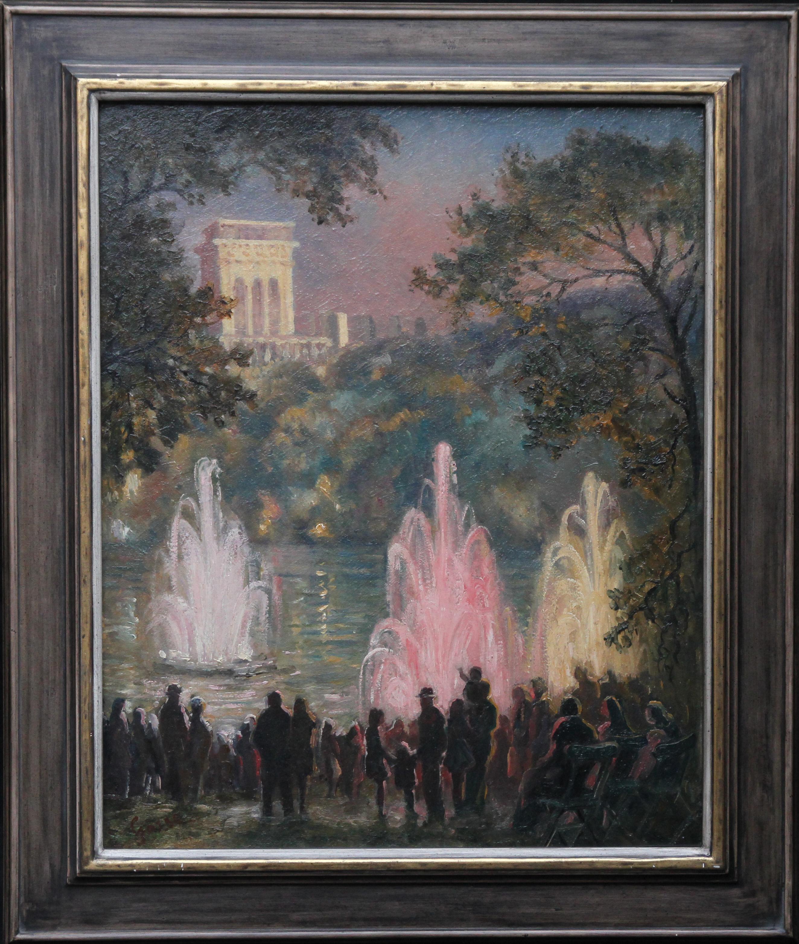 Fountains at Pernes Les Fountaines France Impressionist landscape oil painting  For Sale 4