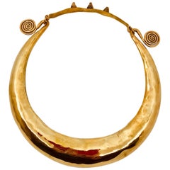 Sylvia Gottwald, Gold plated up cycled choker  Necklace