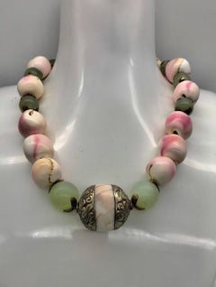 Sylvia Gottwald, Jade , Conch , Silver Necklace