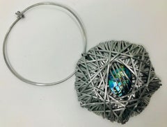 Sylvia Gottwald, Paua eco -luxe Pearl Pendant on Choker Necklace