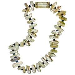 SYLVIA GOTTWALD, Pearl and Sapphire Necklace