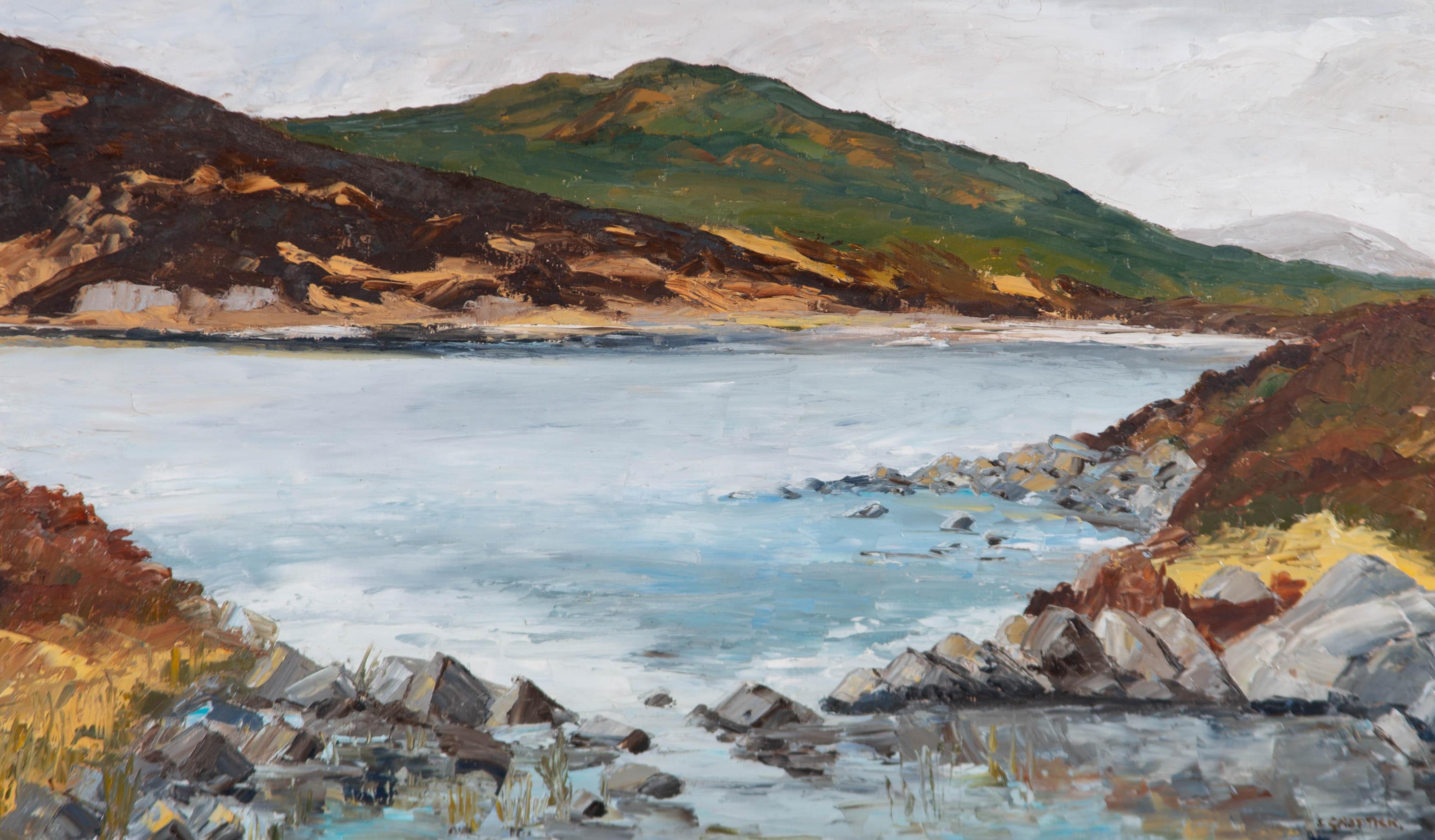 Sylvia Grottick - 20th Century Oil, Coastal Scene For Sale 1