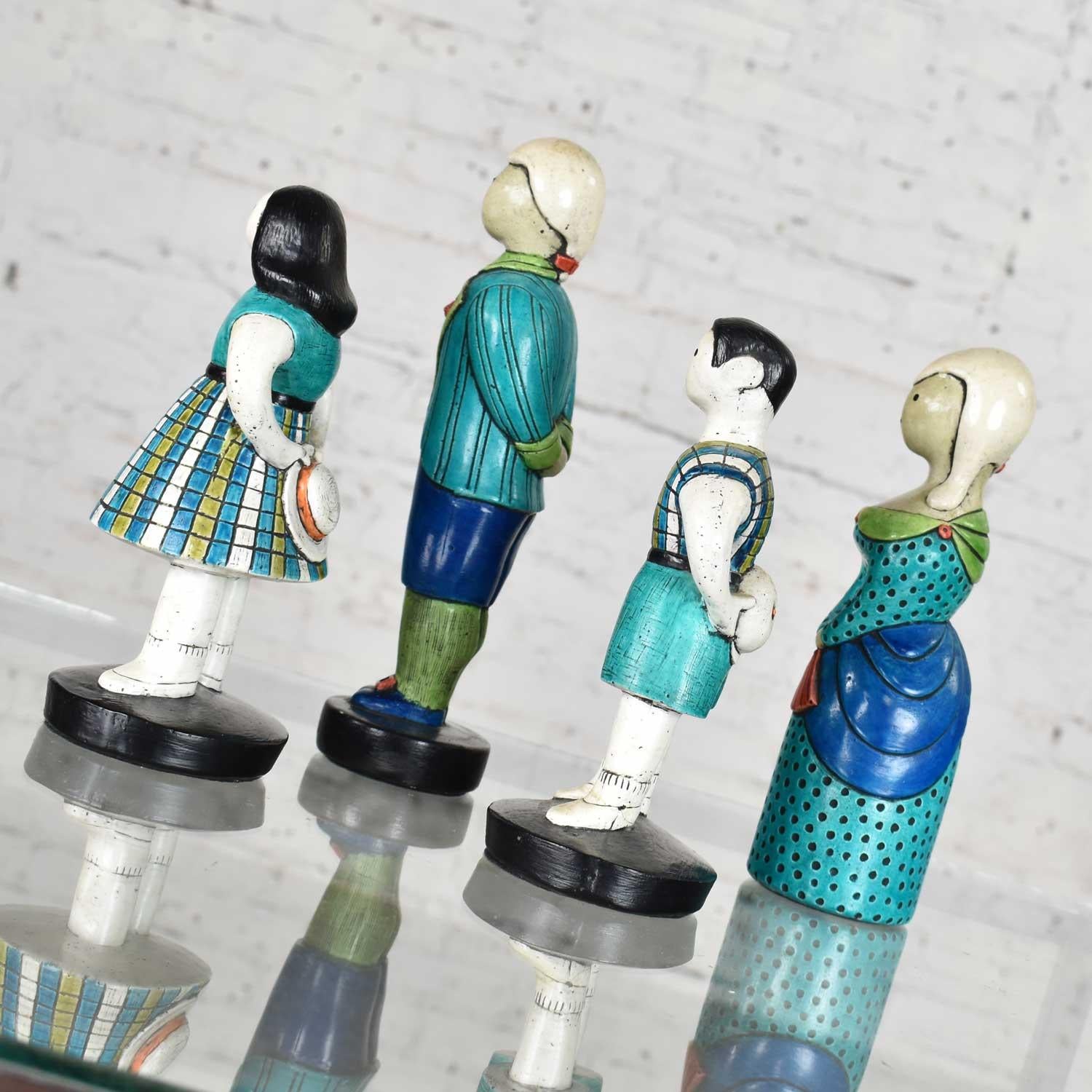 Sylvia Hood Originale Idyllic Family Chalkware-Figuren, ca. 1960-1965 (Sonstiges) im Angebot
