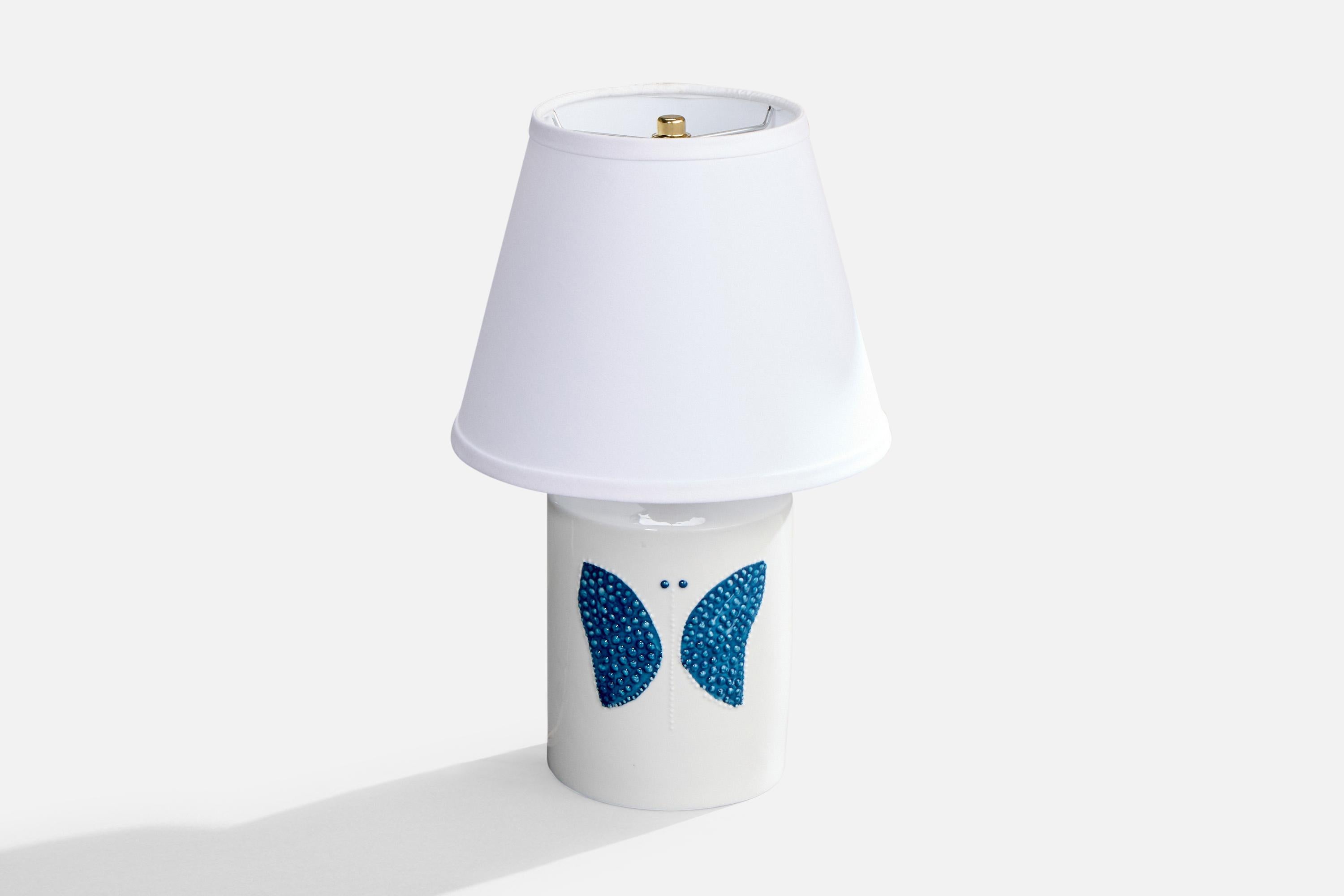 Mid-Century Modern Lampe de bureau Sylvia Leuchovius, grès, Suède, années 1960 en vente