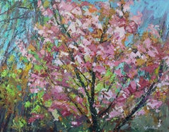 Spring Blossom abstract Landscape painting