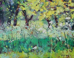 Springtime abstract Landscape painting