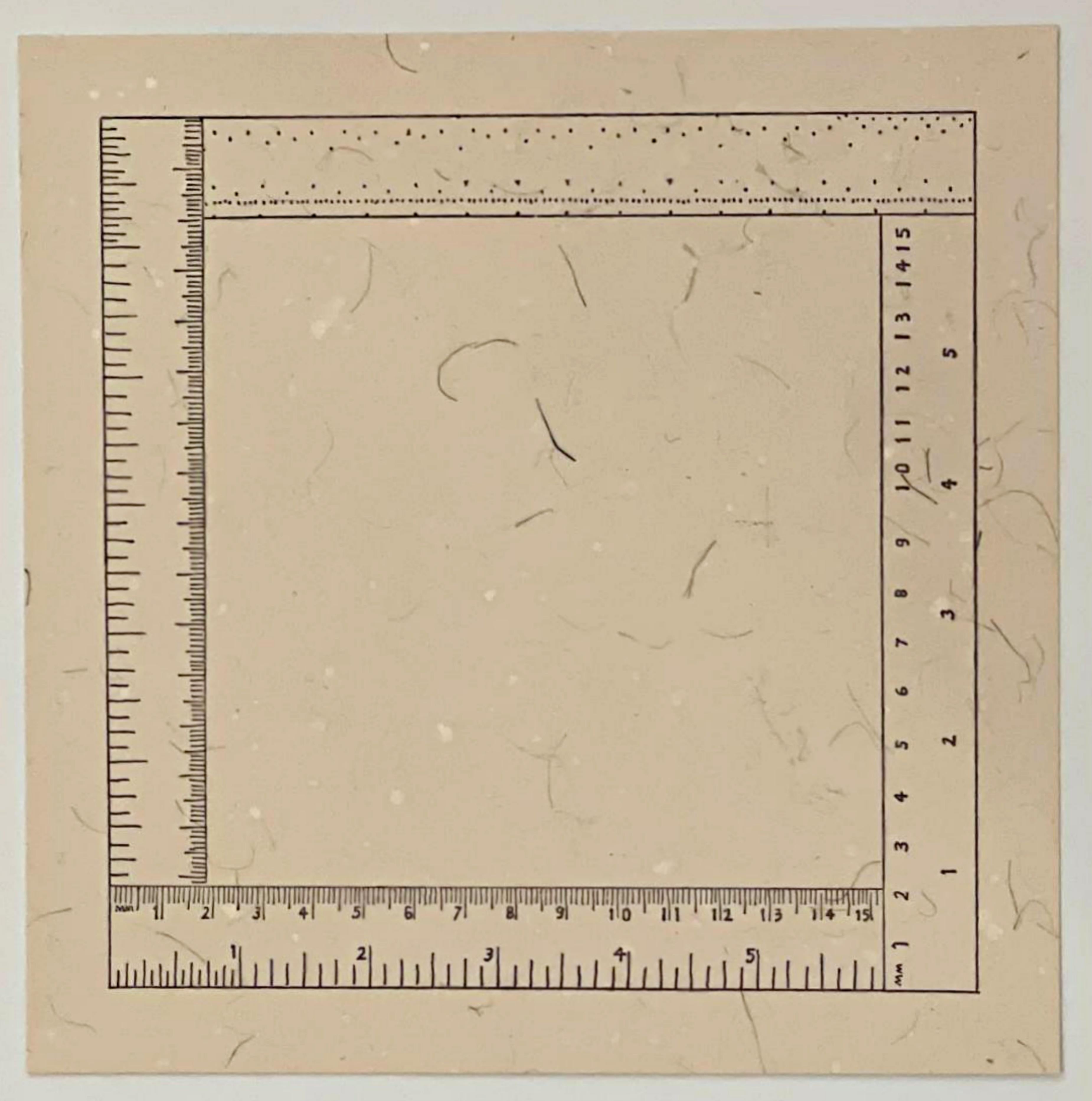 Sylvia Plimack Mangold Abstract Print - Six Inches Four Ways in the original colophon envelope, pencil numbered 917/1000