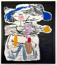 1950er Jahre ""Boy With Mittens" Öl Impasto Figuratives Gemälde des Brooklyn Museum Künstlers
