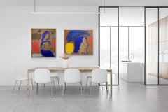 ""Crossed Arms"" Künstlerin des abstrakten Expressionismus, NYC, Mitte des Jahrhunderts