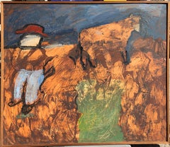 ""Der Cowboy"" Abstrakt-expressionistische weibliche Künstlerin aus der Mitte des Jahrhunderts