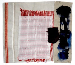 Sylvia Schwartz 4, 2018, fabric, silk, wool, 14"H x 13"W 