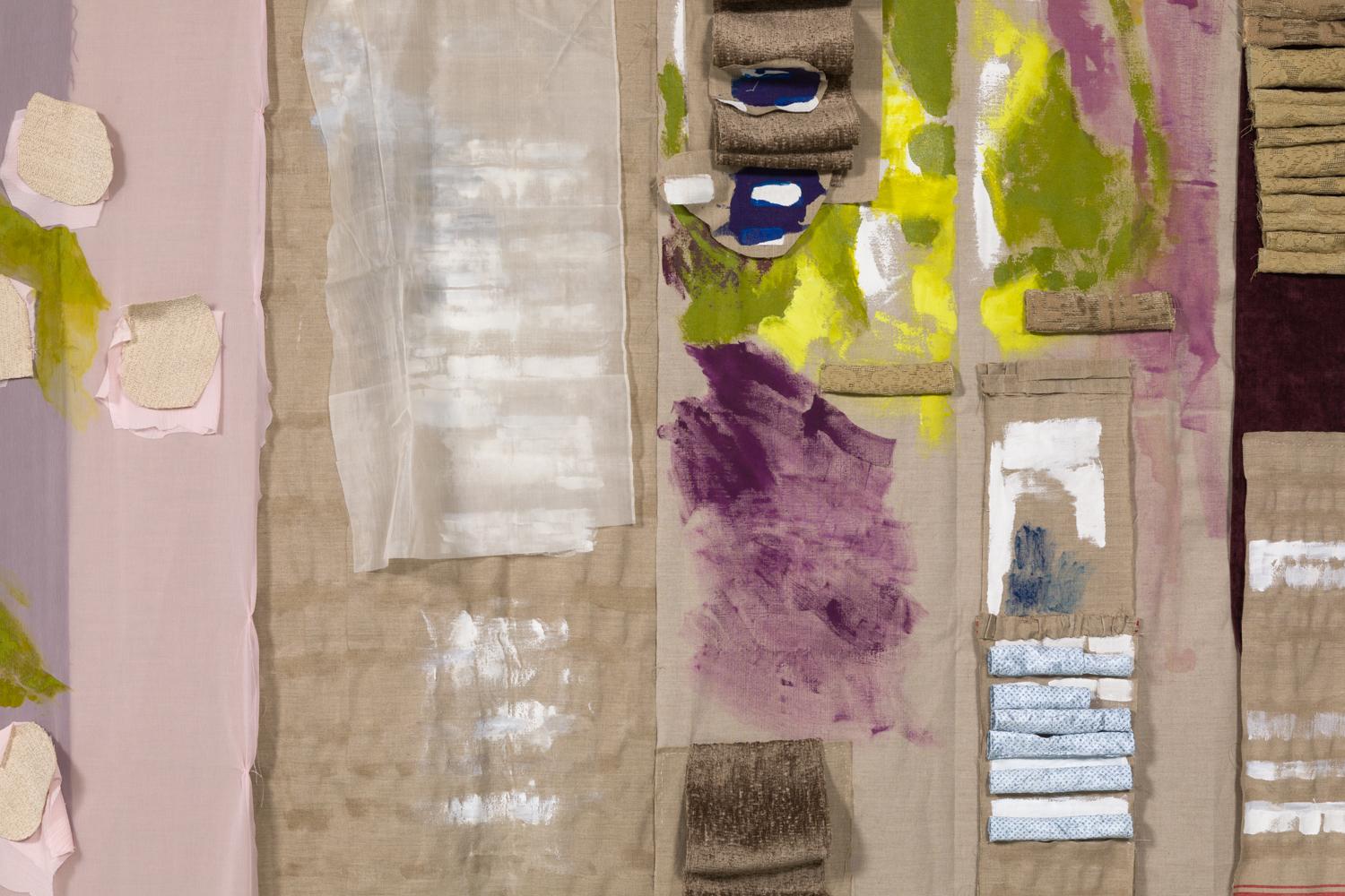 Sylvia Schwartz, Queen, 2018, canvas, fabric, paint, plastic For Sale 3