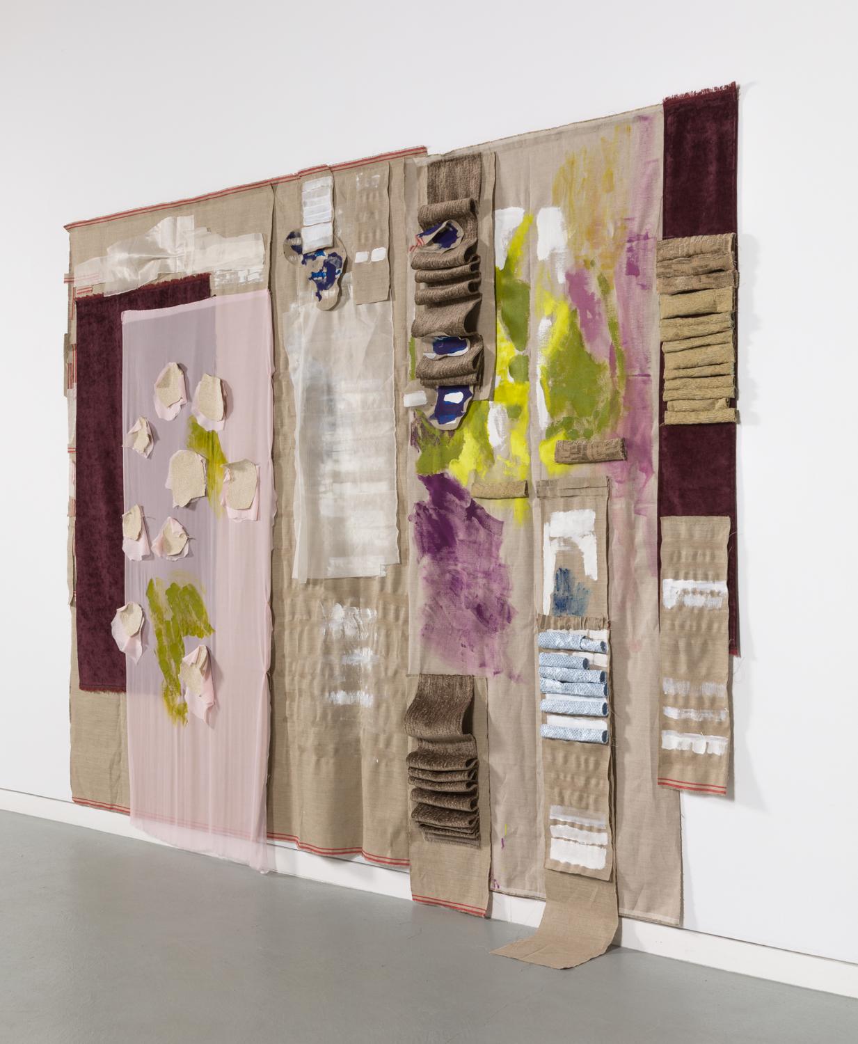 Sylvia Schwartz, Queen, 2018, canvas, fabric, paint, plastic For Sale 5