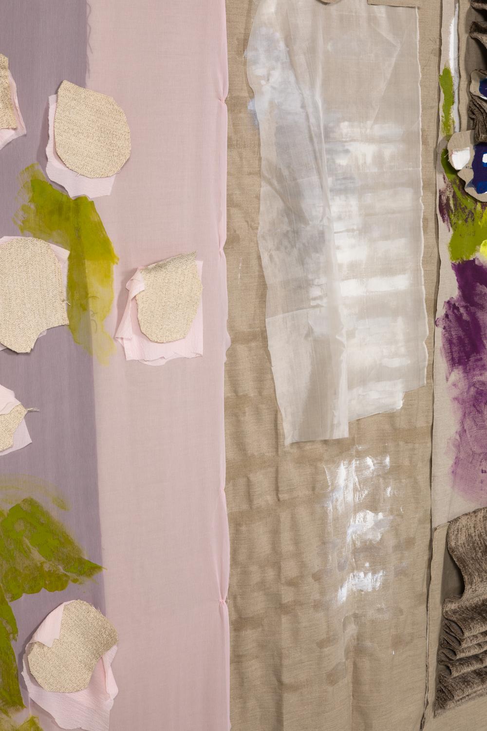 Sylvia Schwartz, Queen, 2018, canvas, fabric, paint, plastic For Sale 7