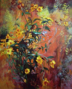 Wildblumen von Los Alamos, Gemälde, Öl auf Leinwand