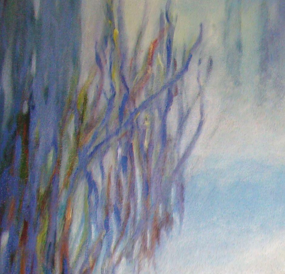 Morning in nature is almost like waking from a dream. Landscapes are misty and slowly come into focus creating a blurred world between reality and imagination. This painting is another inspired by a small pond in Walsingham Park, Largo, Florida.