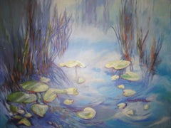Morning on Ophelia's Pond, Painting, Oil on Canvas