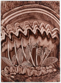 'Under The Sea - Sea Shell & Plants' Finger painting w/stamped signature