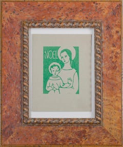 "Noel, " Grabado en relieve firmado por Sylviz Spicuzza