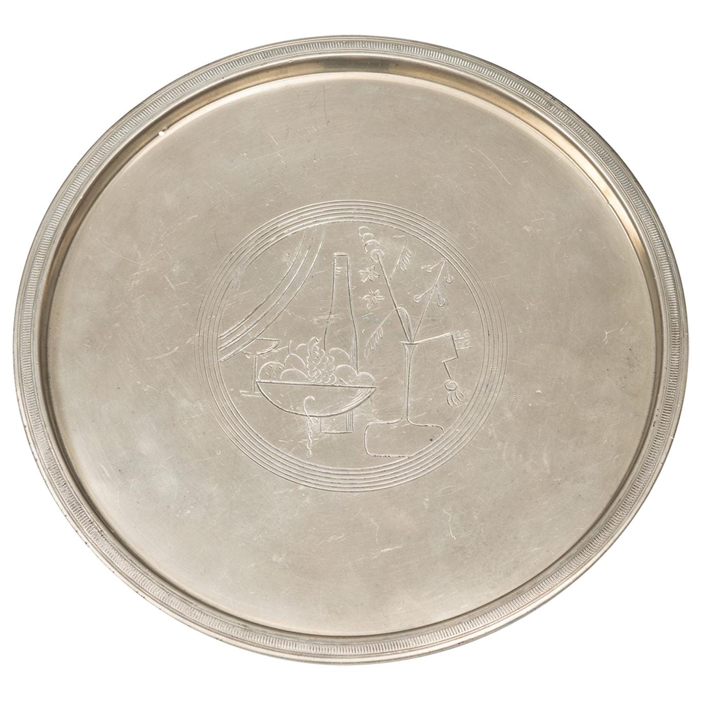 Sylvia Stave Serving Tray Produced by C.G. Hallberg in Sweden