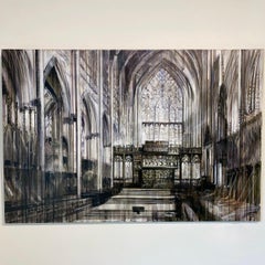 Up she goes-  21st Century Contemporary Cathedral Interior Painting