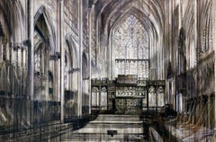 Up she goes-  21st Century Contemporary Cathedral Interior Painting