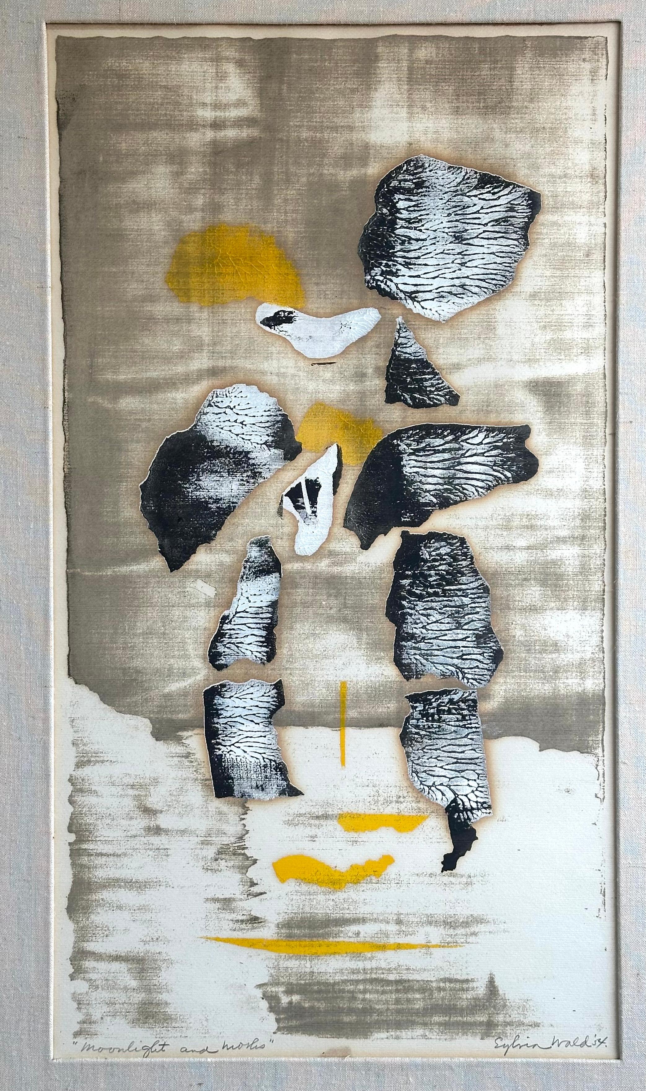 Moonlight (Abstract Expressionist mid-century print) - Print by Sylvia Wald