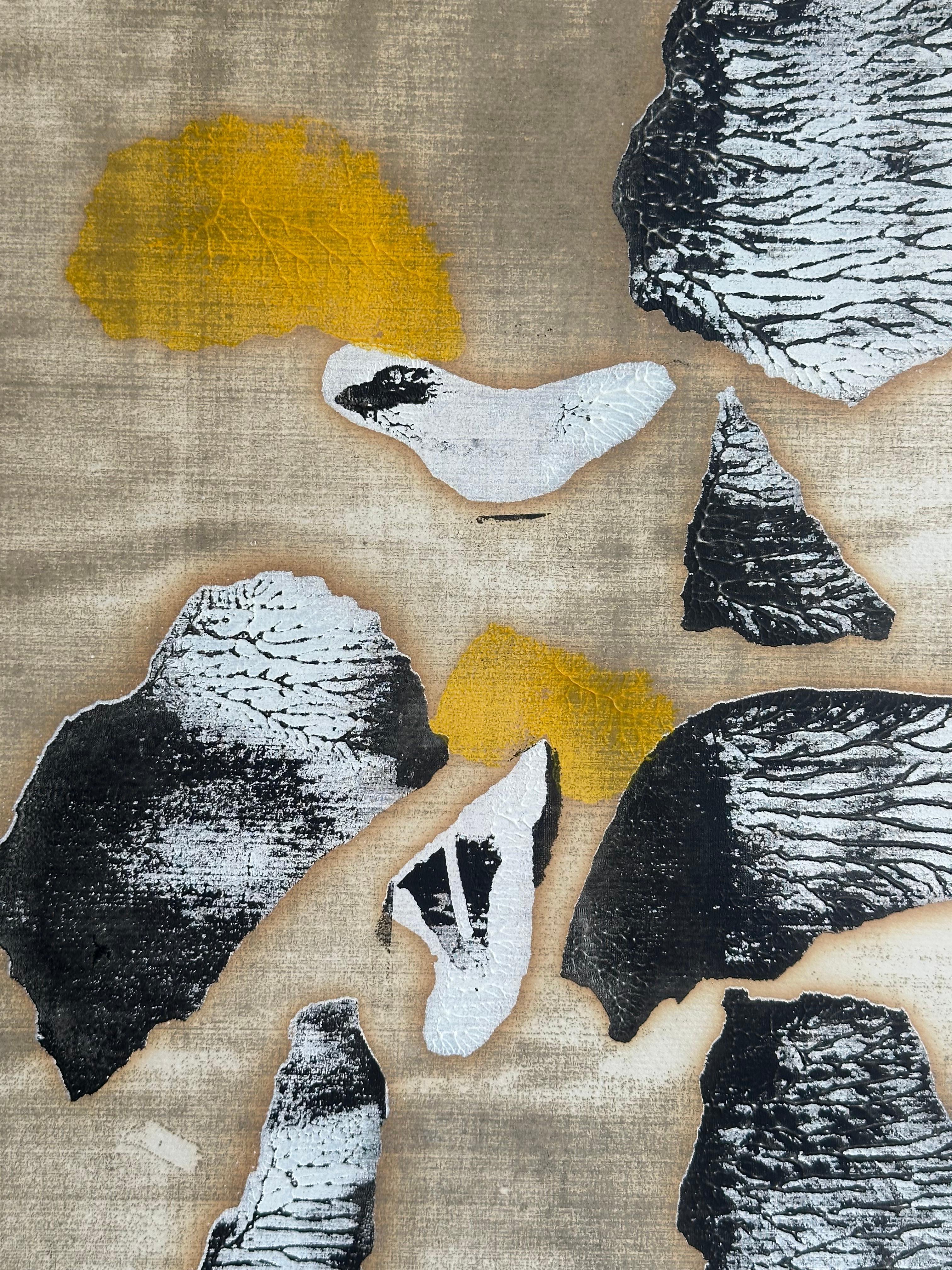 Moonlight (Abstract Expressionist mid-century print) For Sale 1