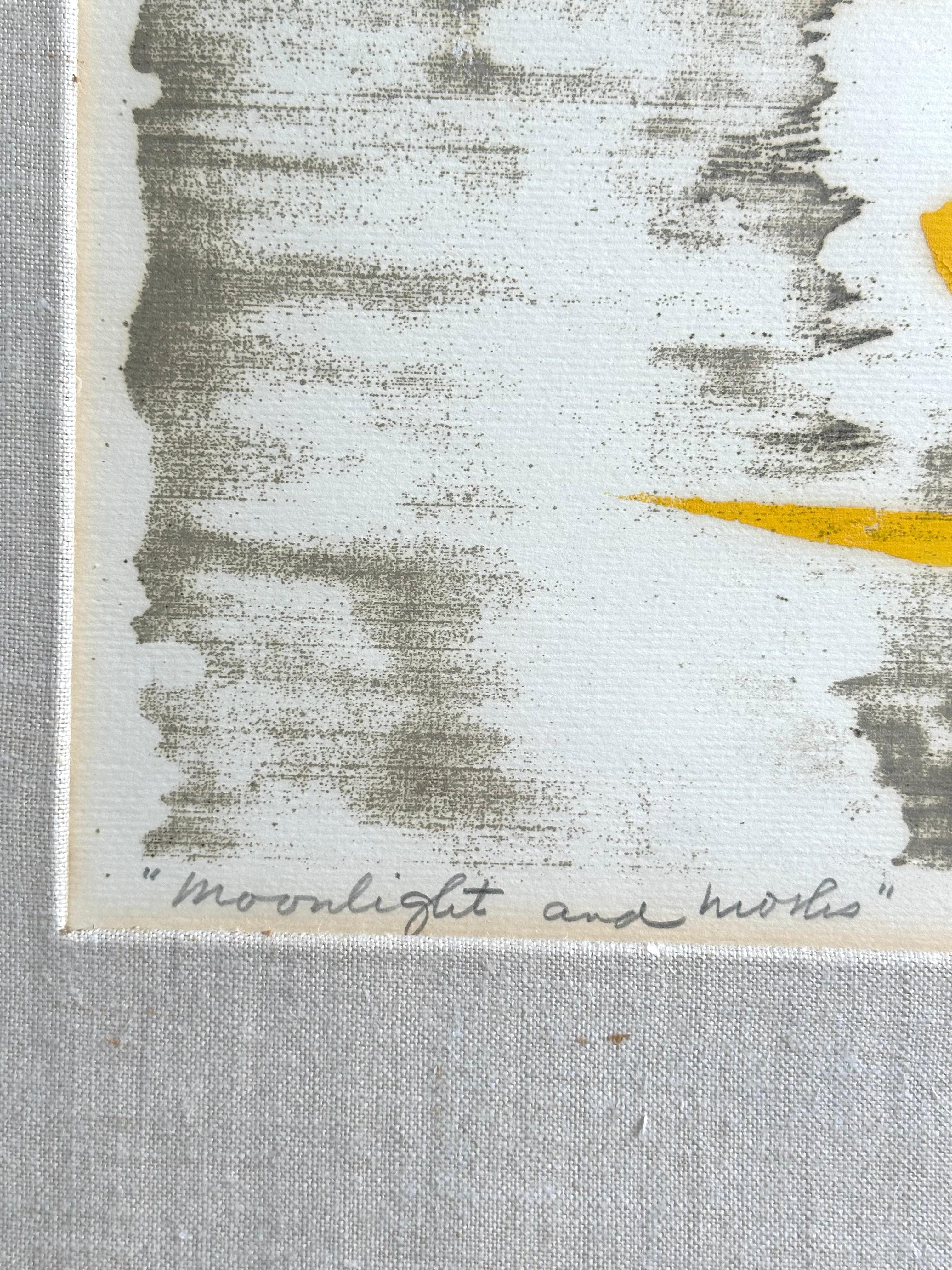 Moonlight (Abstract Expressionist mid-century print) For Sale 2