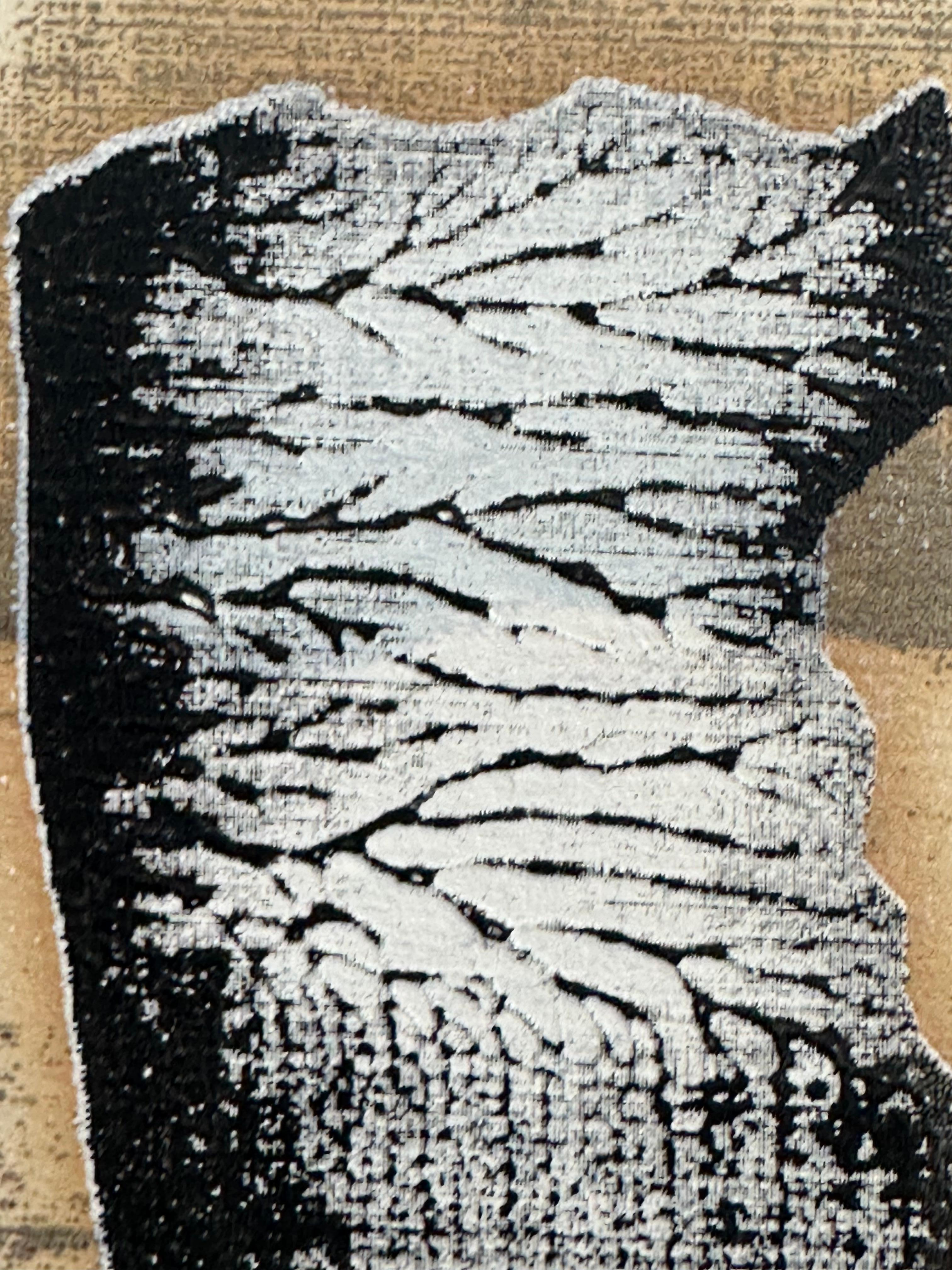 Moonlight (Abstract Expressionist mid-century print) For Sale 3